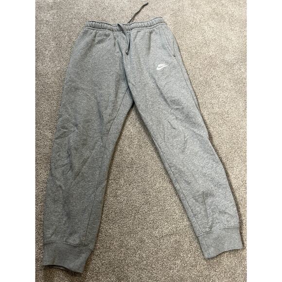 Nike Sweatpants Mens Small Light Gray Drawstring Jogger Lounge Active Sports - Picture 1 of 7